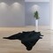 Homeroots Natural Black Brazilian Cowhide Rug 334422 - alternate 2